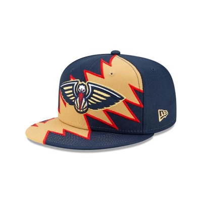 Blue New Orleans Pelicans Hat - New Era NBA Flash 9FIFTY Snapback Caps USA8602973